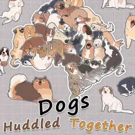 Dogs Huddled Together