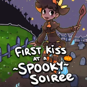 FIRST KISS AT A SPOOKY SOIREE