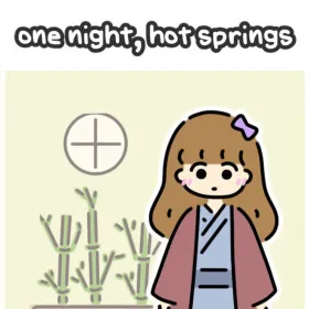 one night, hot springs