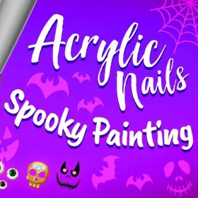 Acrylic Nails!: Spooky Painting