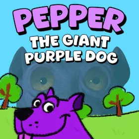 Pepper the Giant Purple Dog