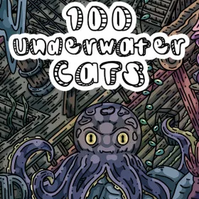 100 Underwater Cats