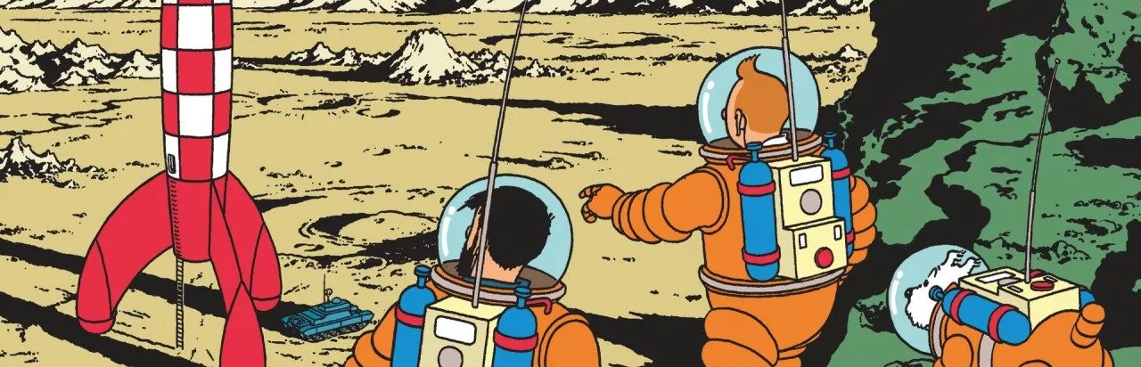 Tintin on the Moon
