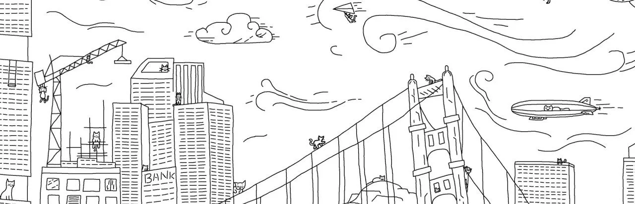 Looking For Cats In a Badly Drawn City