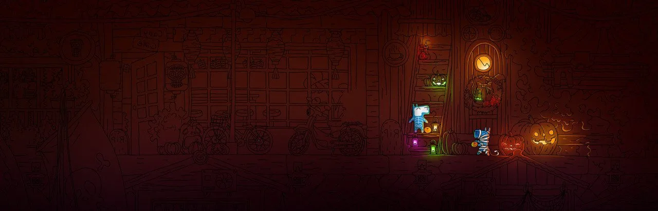 Hidden Capybaras with Orange and Pumpkins: Spooky Halloween Edition