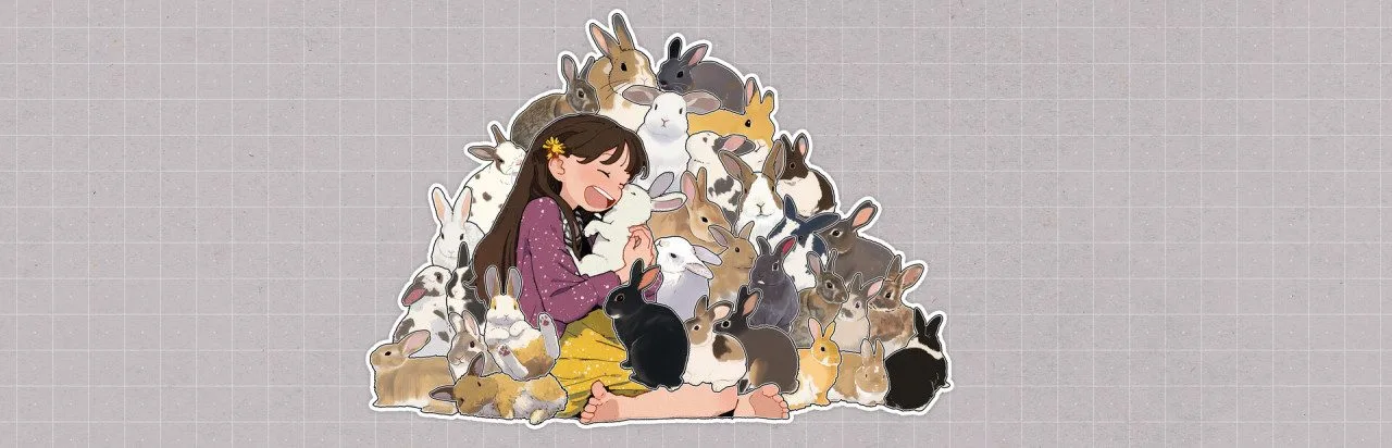 Bunnies Huddled Together