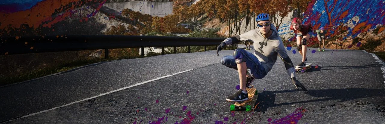 Longboard Skate Downhill Simulator